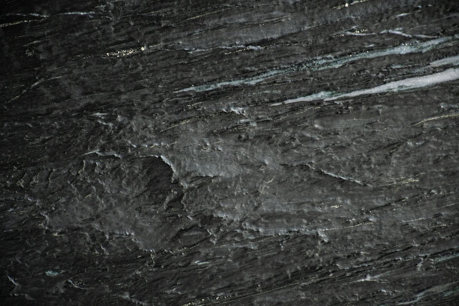 Leathered black granite